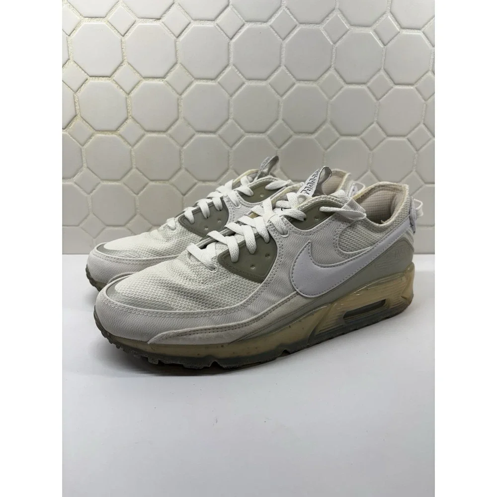 Nike Air Max 90 Terrascape Mens 11.5 White Gray DQ3987-101 Sneakers Move to Zero